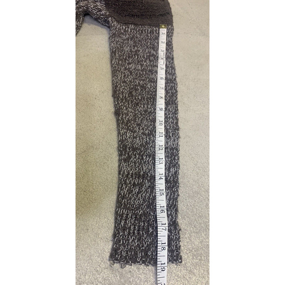 RVCA Sweater Womens Small Brown Tweed 100% Acrylic Skater Chunky Knit Pullover - Picture 10 of 10